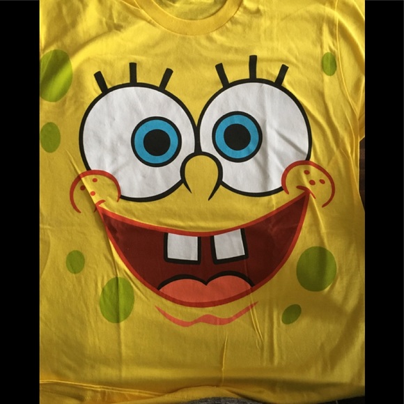 Sponge Bob Face Men’s Tshirt Available M New - Picture 1 of 2